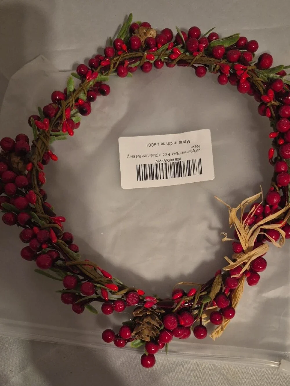 Festive Red Berry Holiday Wreaths - Set of 2